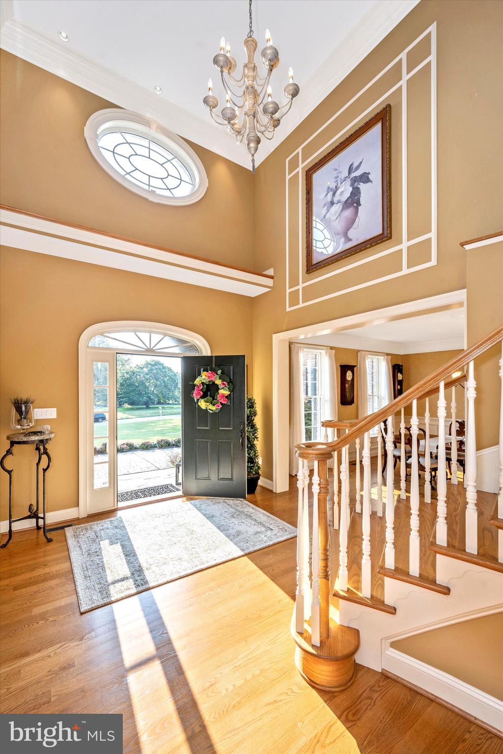 12215 Etchison Road Ellicott City, MD 21042 - Photo 5 of 46 Sun filled foyer, chandelier lowers remotely