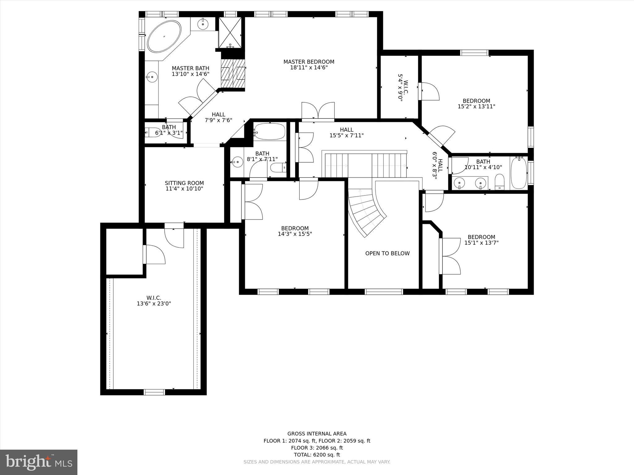 12215 Etchison Road Ellicott City, MD 21042 - Photo 44 of 46 Upper level floor plan