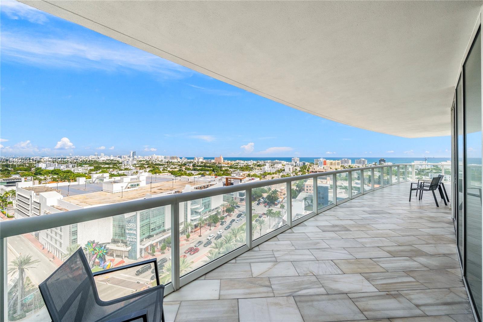450 Alton Road, Unit 1610 Miami Beach, FL 33139 - Photo 22 of 32 a view of balcony with city view