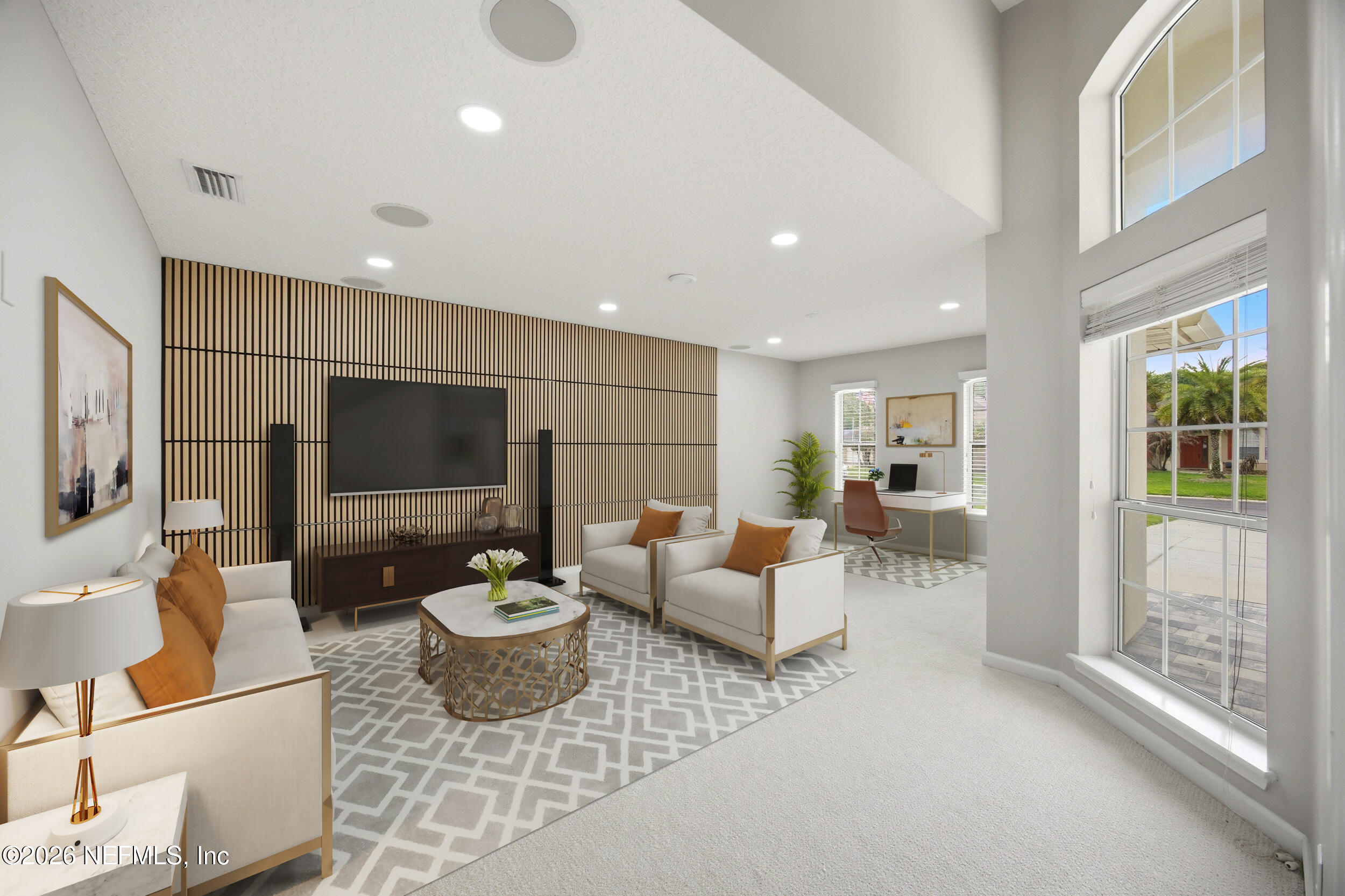 2825 South Portofino Road St. Augustine, FL 32092 - Photo 9 of 57 virtual stage - media room with office r