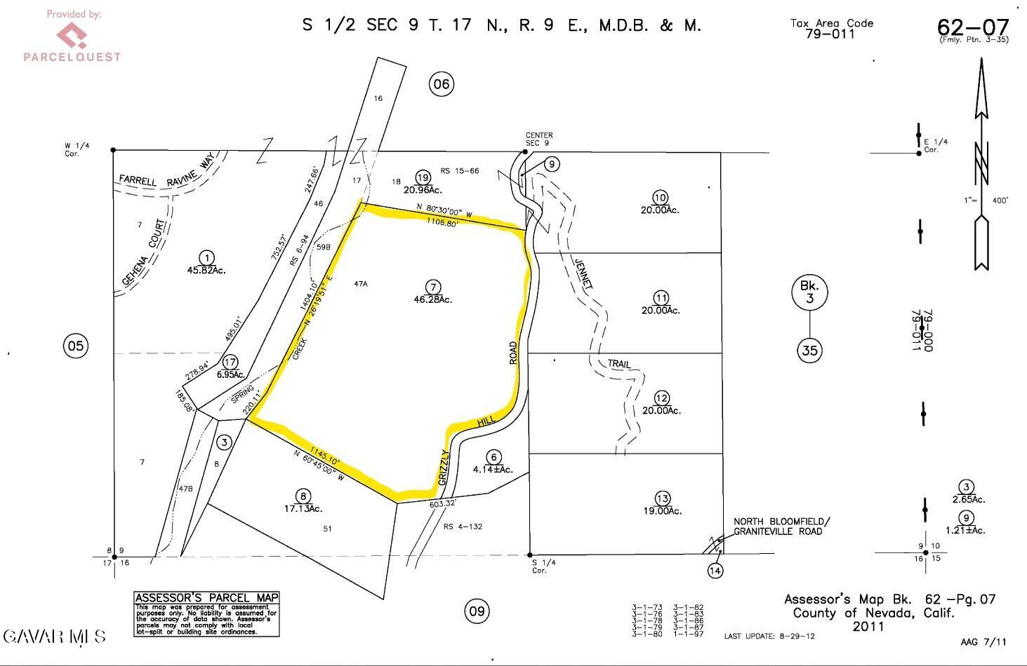 14550 Grizzly Hill Road Nevada City, CA 95959 - Photo 9 of 53 062070007 map