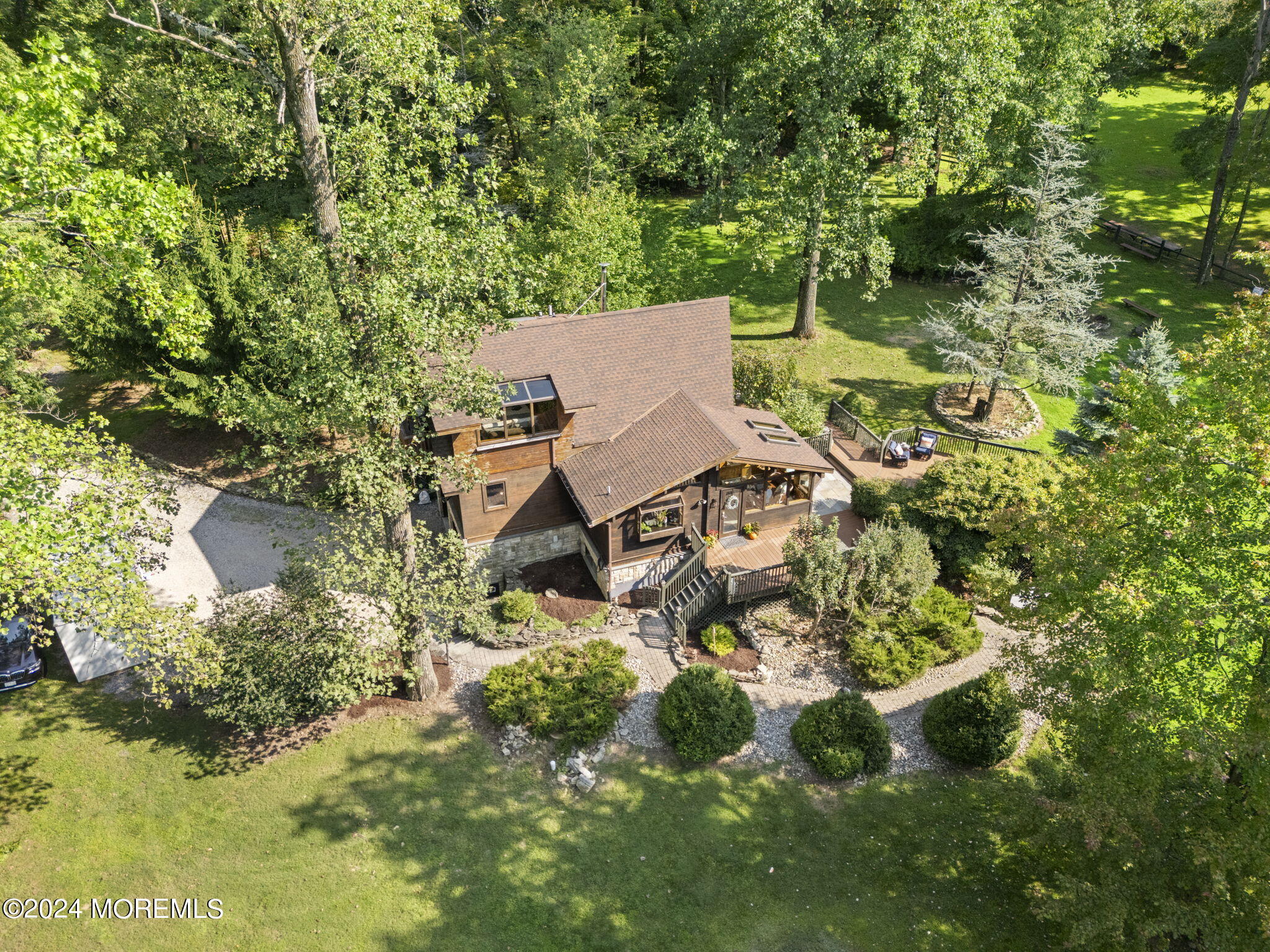 151 Summerfield Road Belvidere, NJ 07823 - Photo 2 of 41 an aerial view of a house with yard and outdoor seating