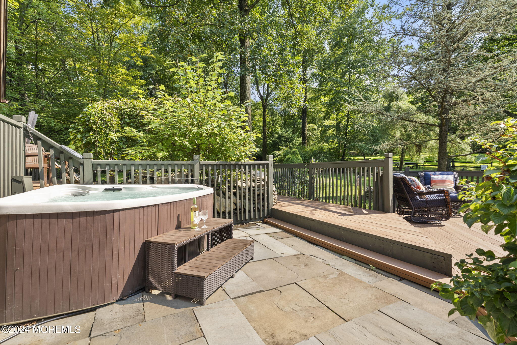 151 Summerfield Road Belvidere, NJ 07823 - Photo 26 of 41 a view of a patio with two chairs and a table