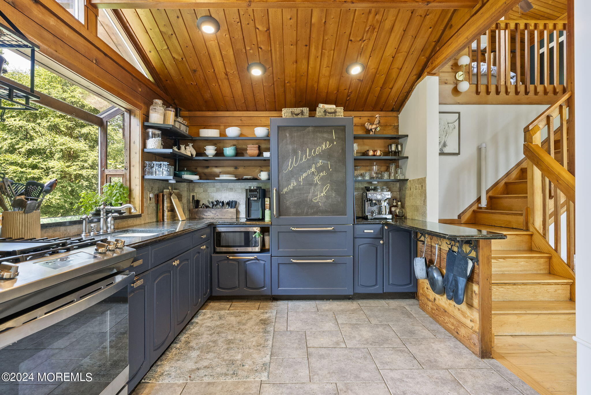 151 Summerfield Road Belvidere, NJ 07823 - Photo 5 of 41 a kitchen with stainless steel appliances granite countertop a stove a sink and a refrigerator