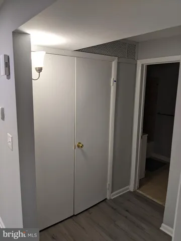 a view of closet area