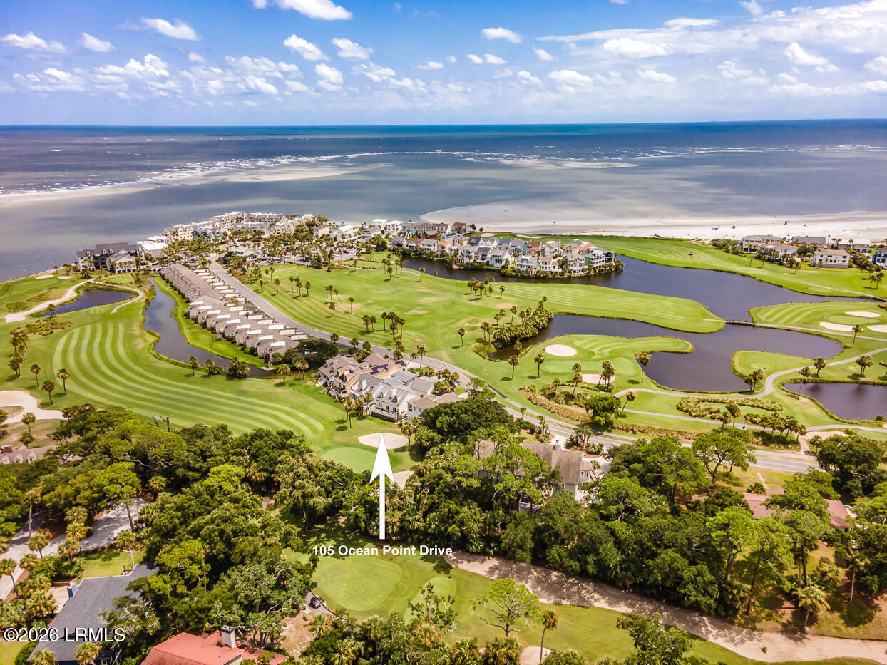 105 Ocean Point Drive Fripp Island, SC 29920 - Photo 44 of 48 47 Aerial 7 with address