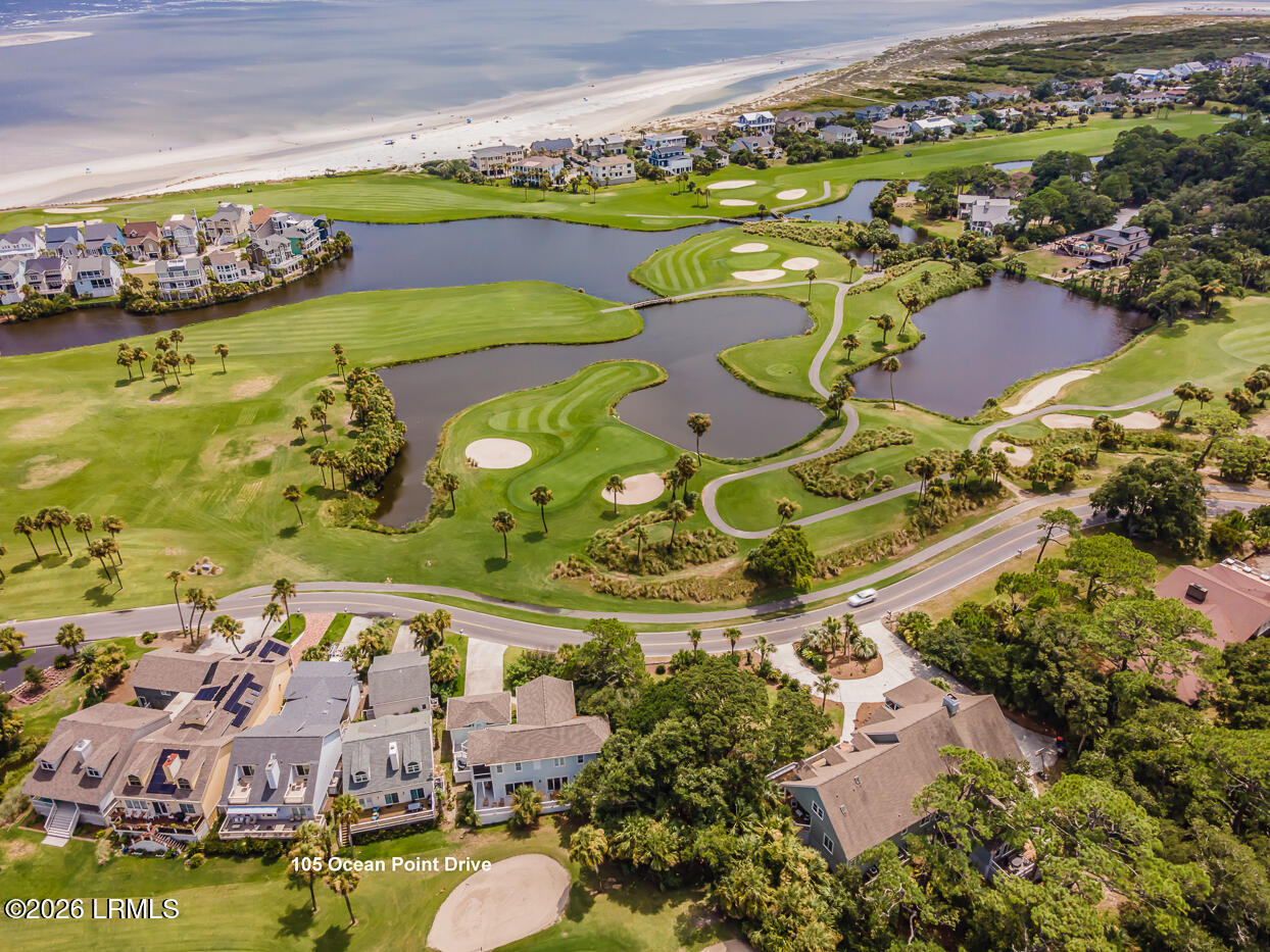 105 Ocean Point Drive Fripp Island, SC 29920 - Photo 45 of 48 48 Aerial 8 with address