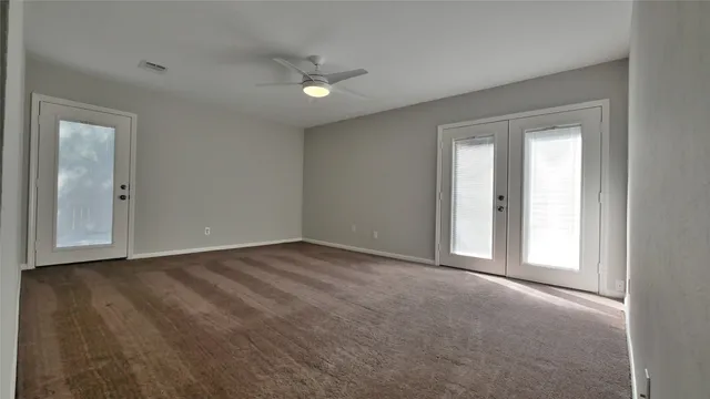 a view of an empty room