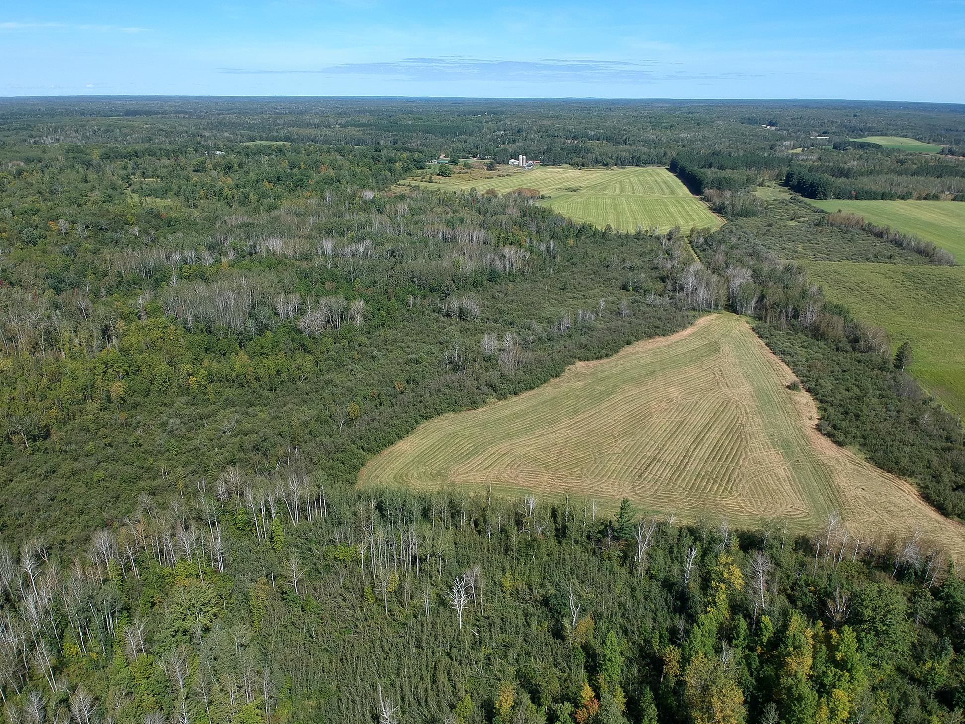 4048 Little Road Barnum, MN 55707 - Photo 3 of 30 Aerial view of property and surrounding area featuring abundant farmland and rural landscape