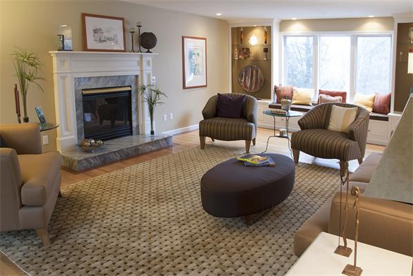 5 Warren Road Wilbraham, MA 01095 - Photo 13 of 29 a living room with furniture and a fireplace