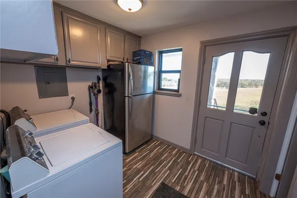 a room with storage and utility