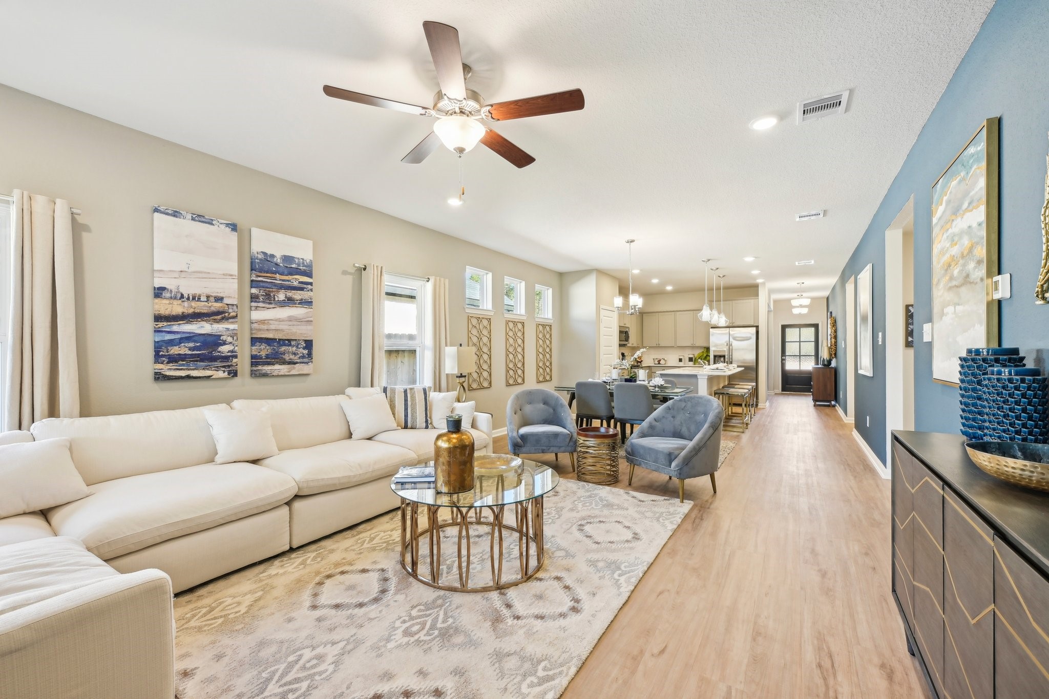 9706 Enclave Ridge Road Willis, TX 77318 - Photo 10 of 19 a living room with furniture and a large window