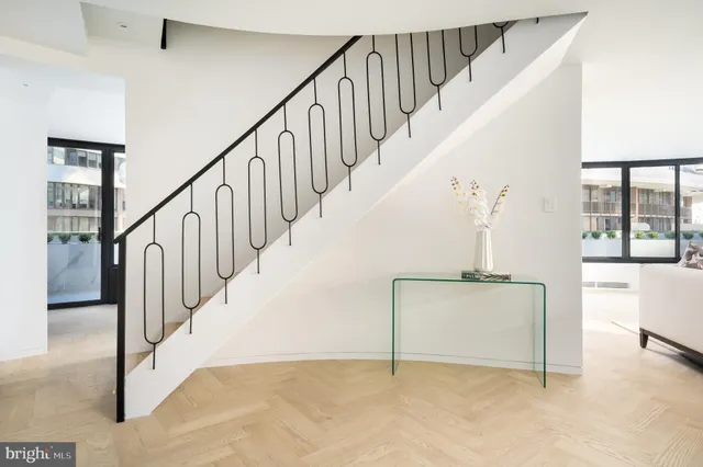 a view of a lake in middle of the forest