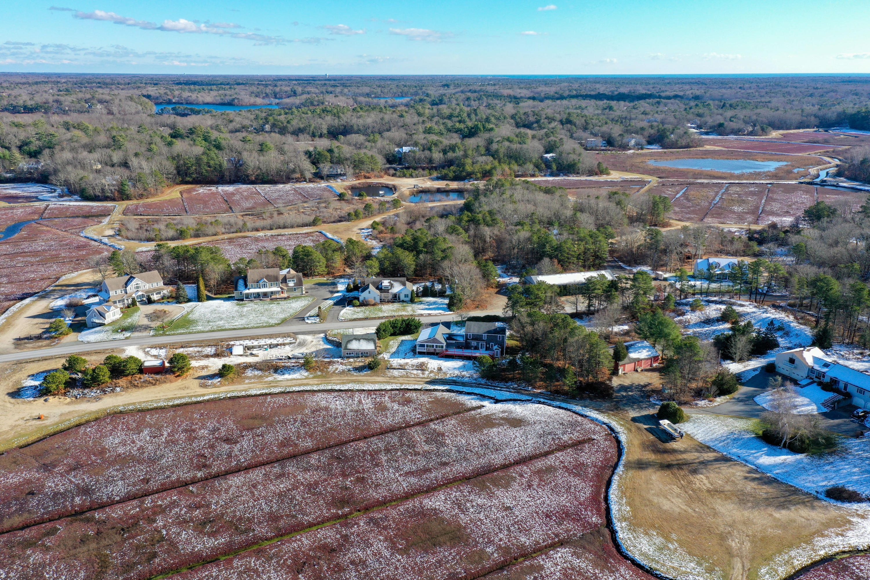141 Bog Road Marstons Mills, MA 02648 - Photo 54 of 59 an aerial view of a yard with outdoor space