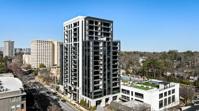 a front view of a building