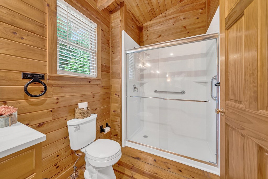 149 Mountain Springs Road Warm Springs, GA 31830 - Photo 33 of 43 a bathroom with a toilet and a shower