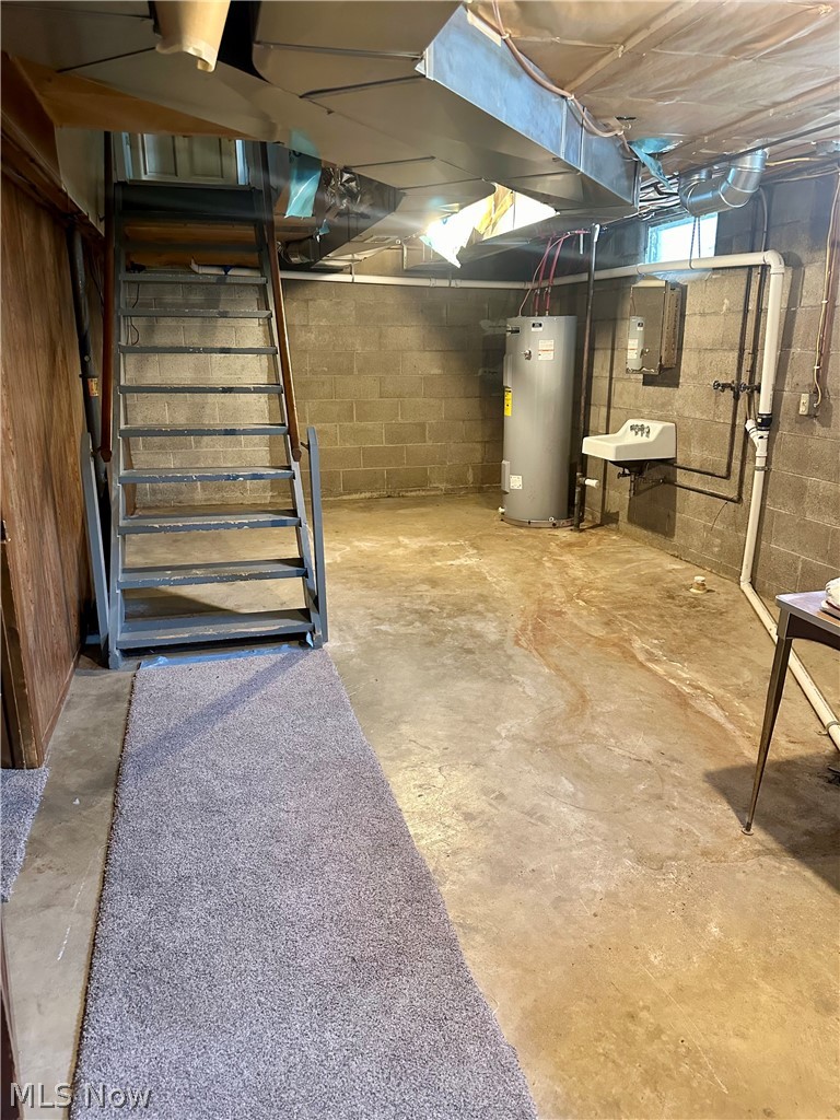 6855 Old Town Road Mount Perry, OH 43760 - Photo 28 of 38 Basement with electric water heater and electric panel