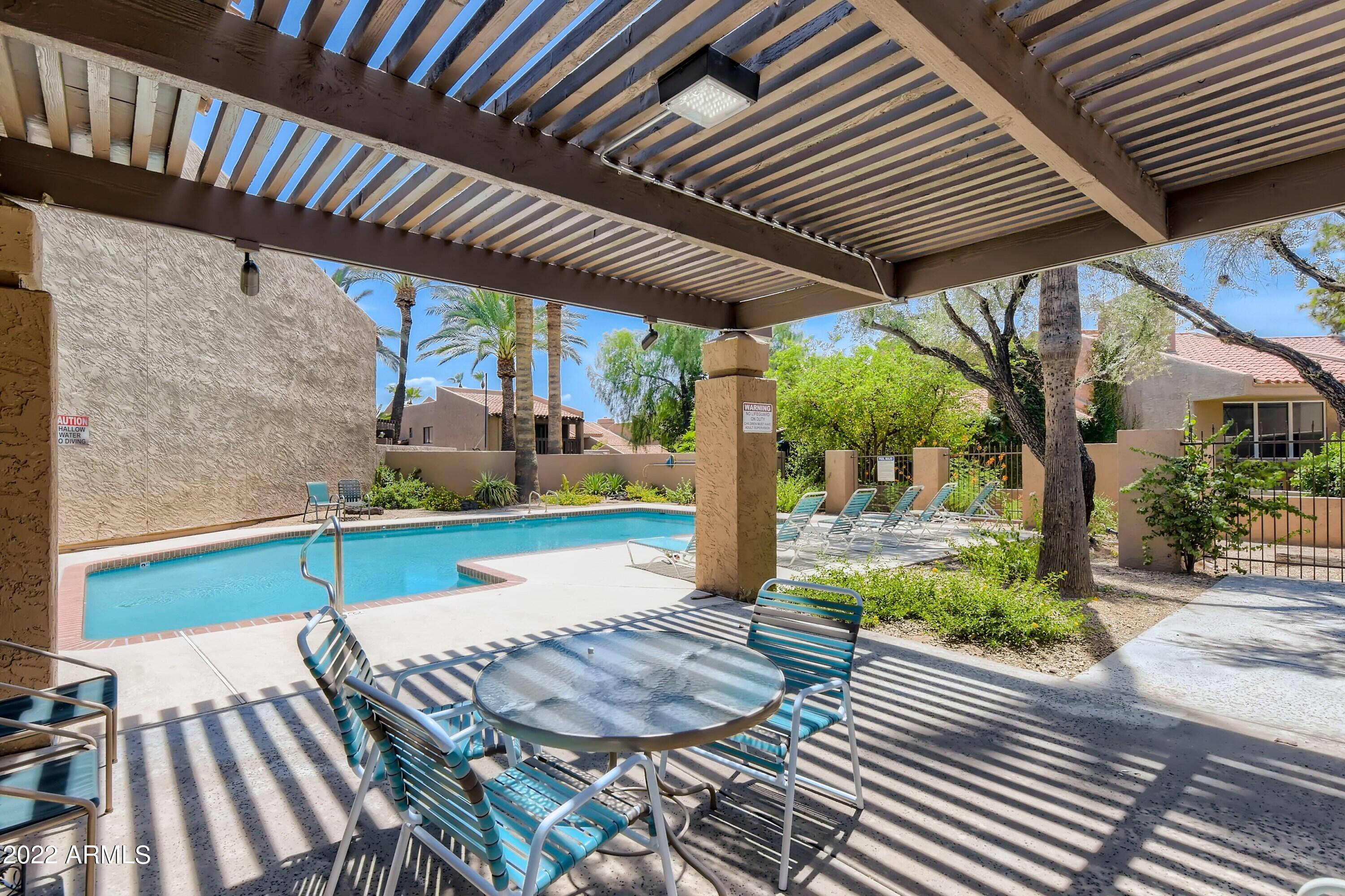4438 East Camelback Road, Unit 152 Phoenix, AZ 85018 - Photo 27 of 30 Pool Ramada view