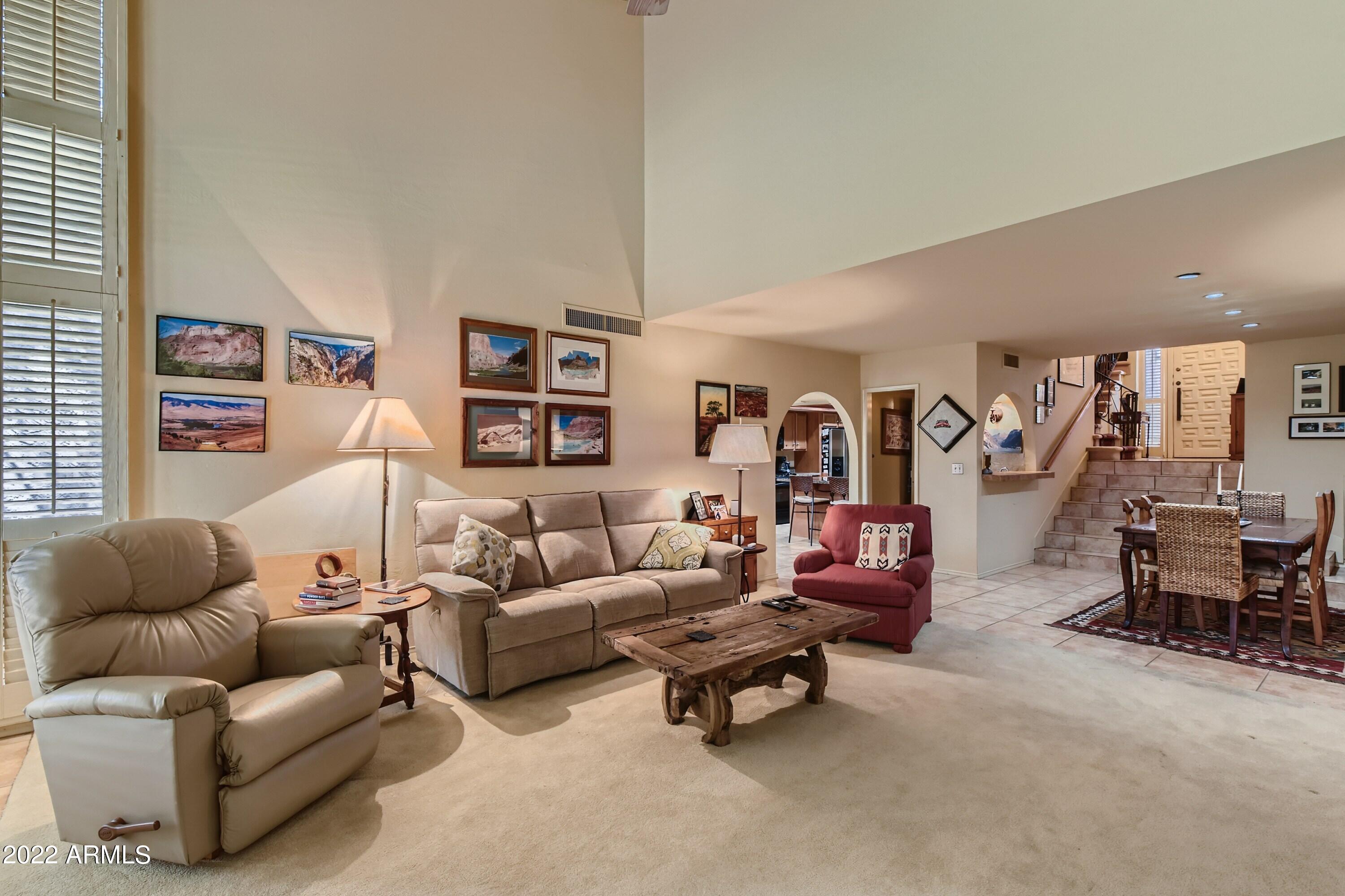 4438 East Camelback Road, Unit 152 Phoenix, AZ 85018 - Photo 7 of 30 Tall windows in liv rm