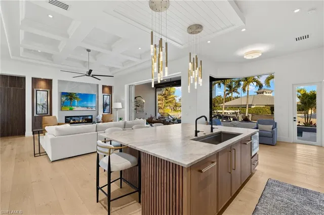 a living room with furniture and window