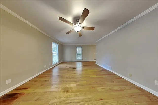 a view of an empty room