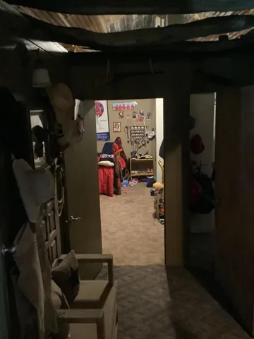 a view of storage and utility room