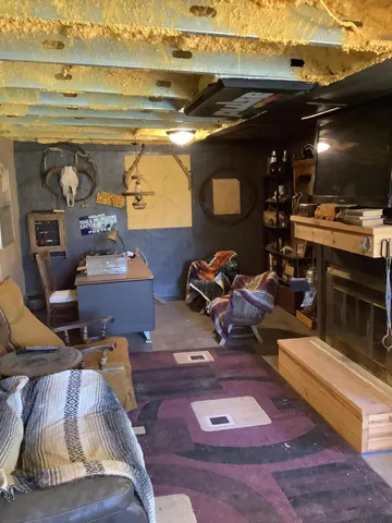 a view of a room with a porch