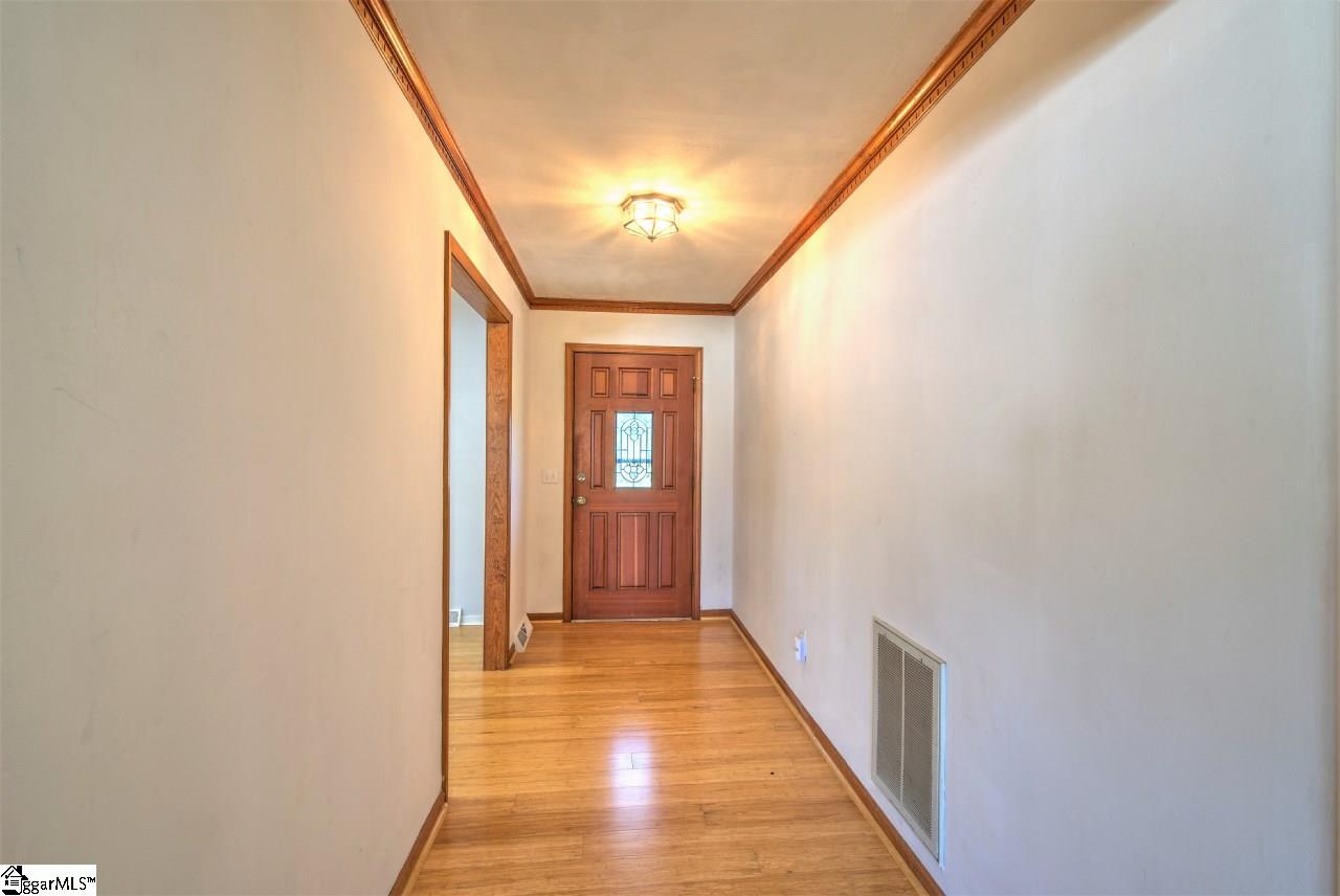 New bamboo flooring in much of the home.