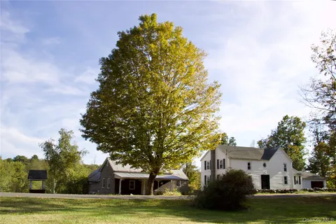 a picture of door with a white wall