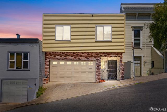 a front view of a house