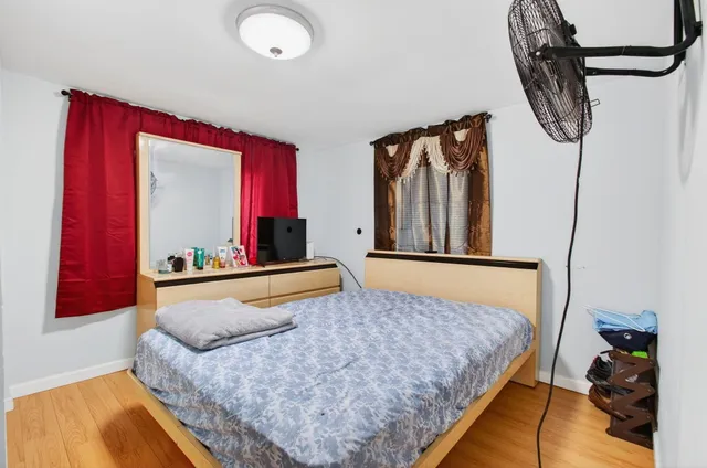 a view of a porch with seating space