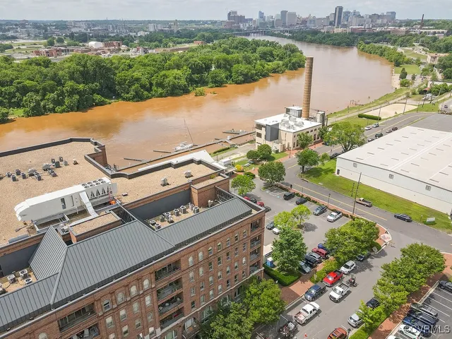 a view of a city that has tall buildings