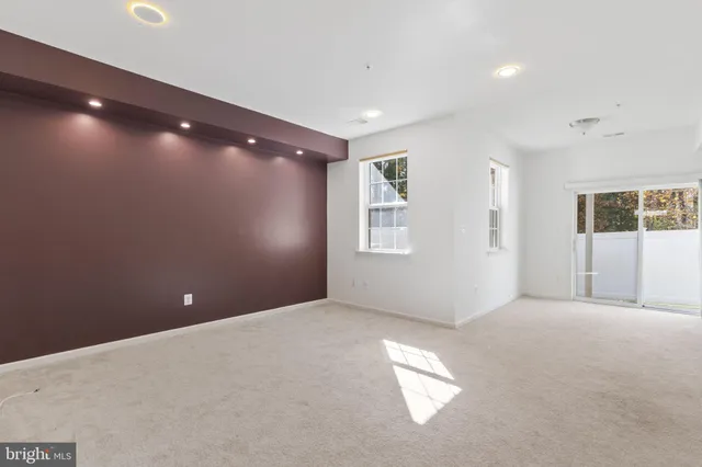 a view of an empty room