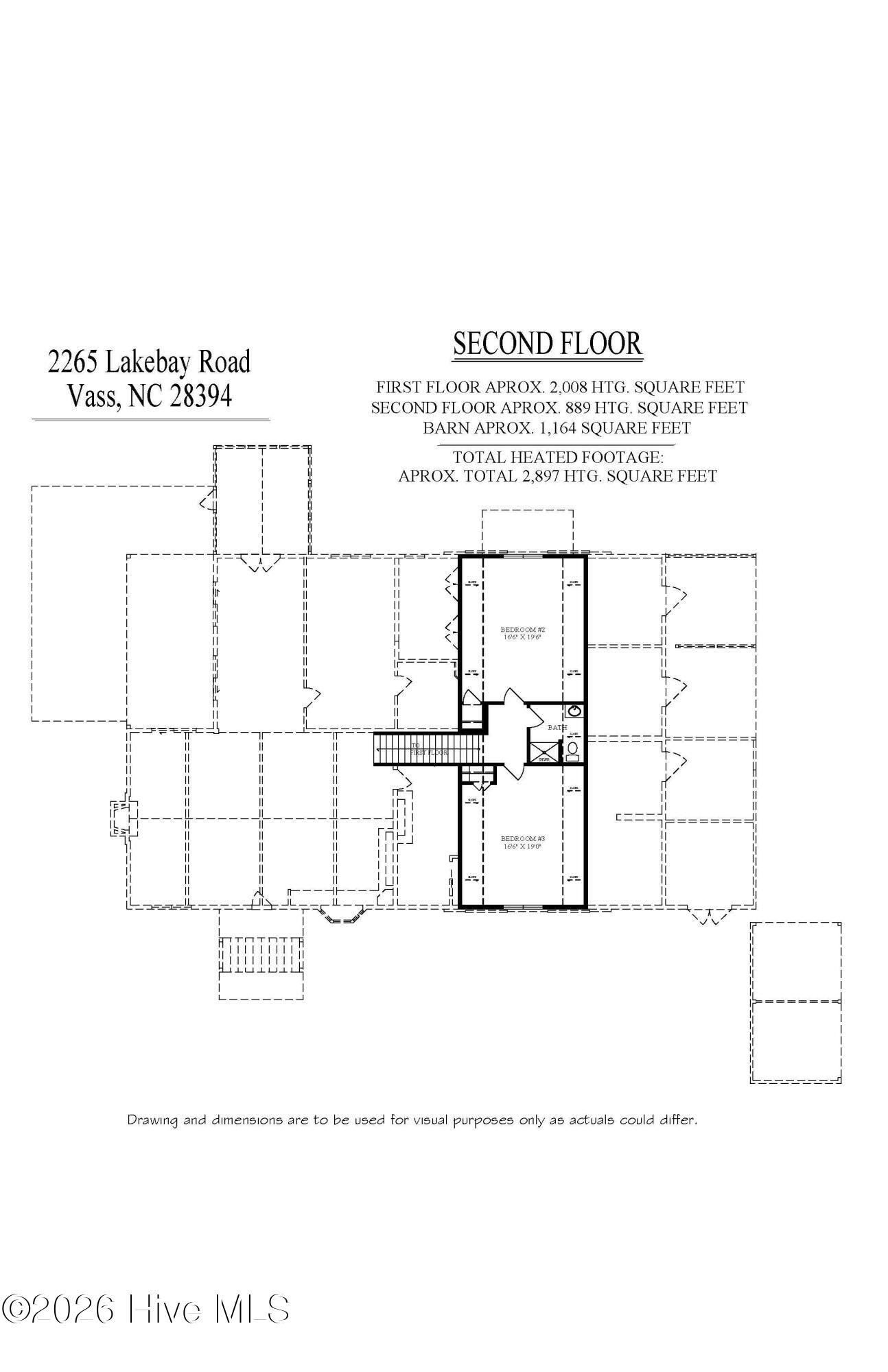 2265 Lakebay Road Vass, NC 28394 - Photo 80 of 80 Floorplan - floor 2