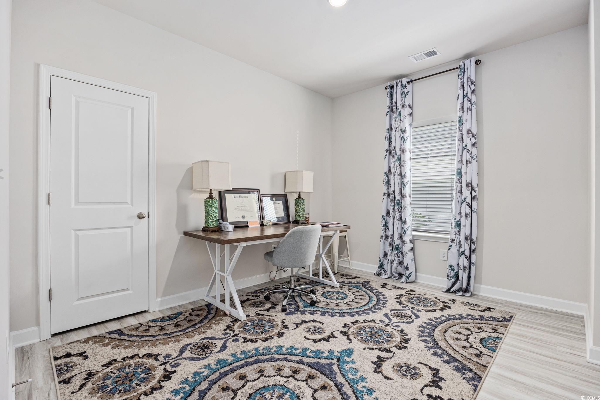 2412 Copper Mdw Loop Longs, SC 29568 - Photo 20 of 40 Office space with light wood finished floors and recessed lighting