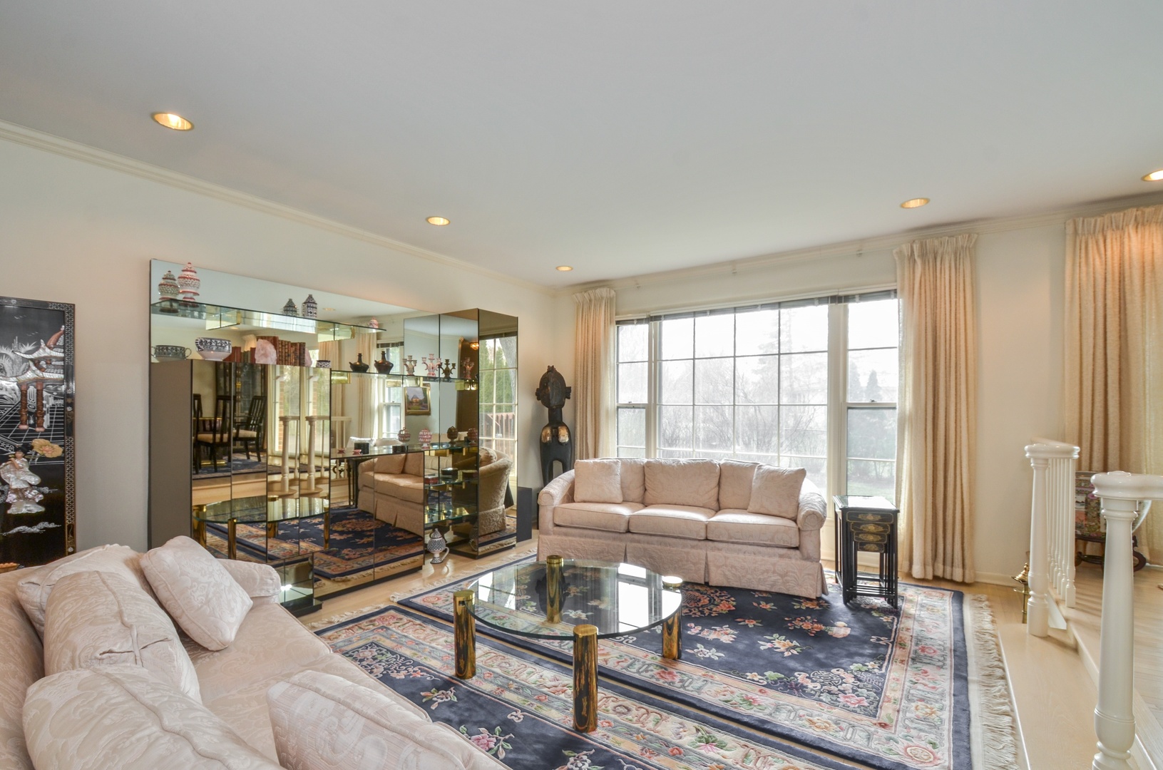 2160 Clover Road Northbrook, IL 60062 - Photo 3 of 16 a living room with furniture and a floor to ceiling window