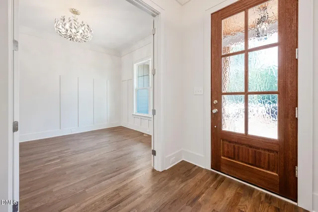 a view of an empty room