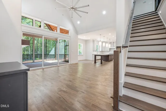 a view of a kitchen with a sink and a stove top oven