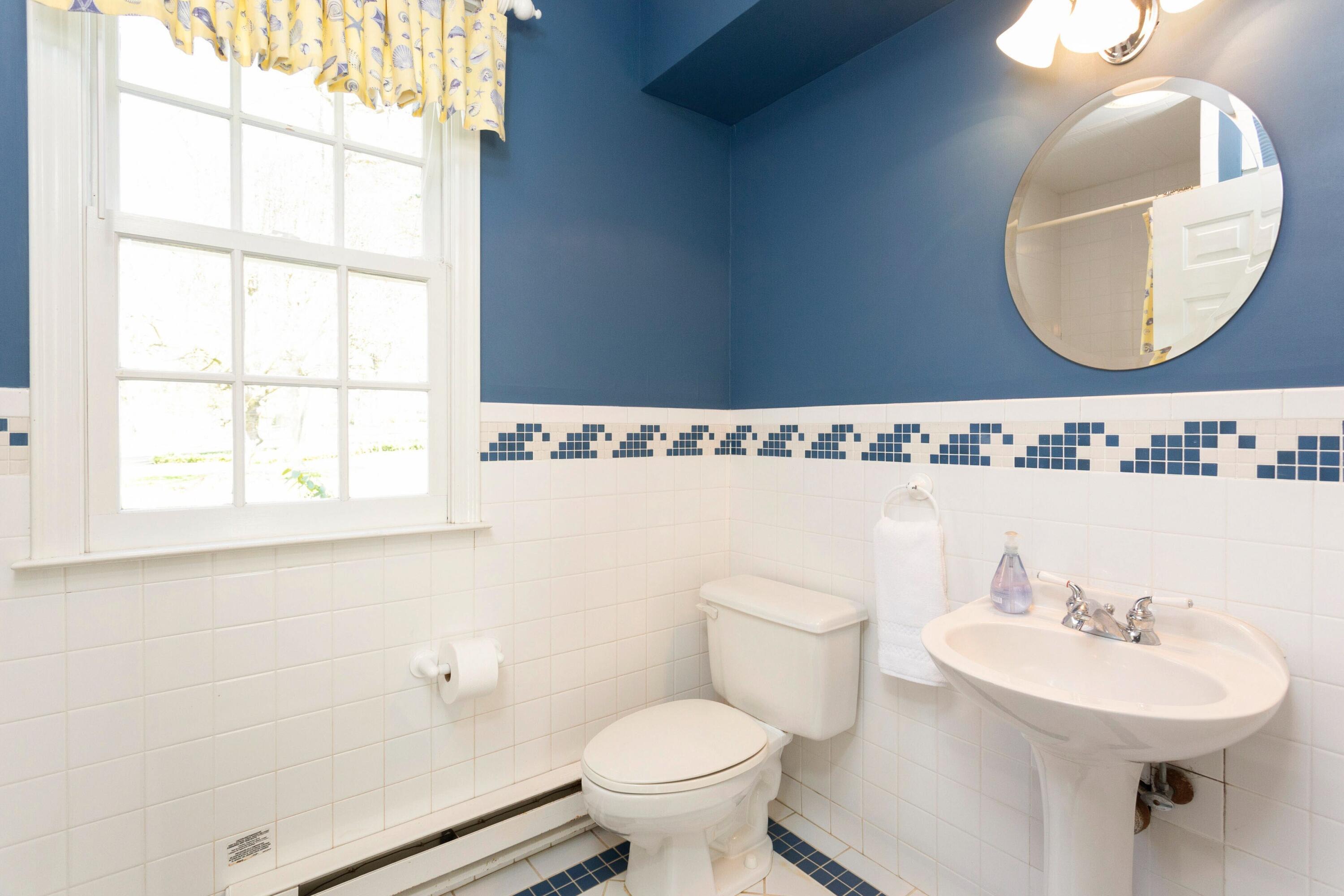 16 Half Mile Road Darien, CT 06820 - Photo 42 of 59 a bathroom with a sink mirror and toilet