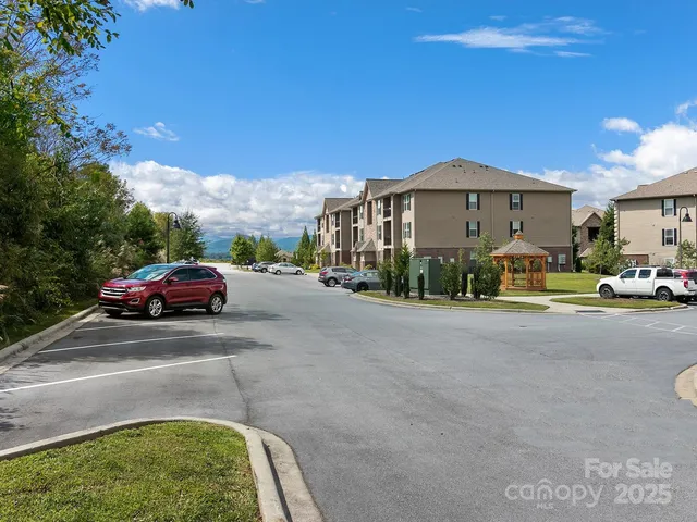 a view of street with houses