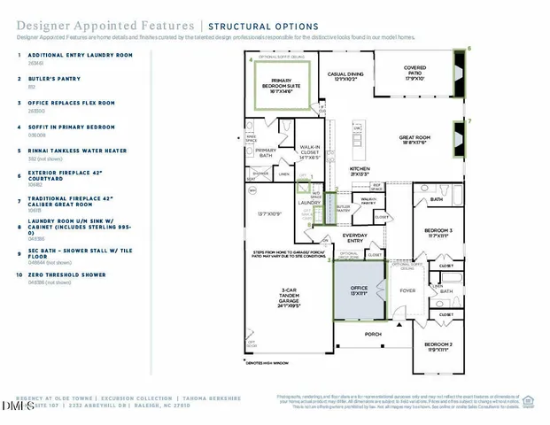 $719,000 | 2232 Abbeyhill Drive, Unit 107, Raleigh, NC 27610
