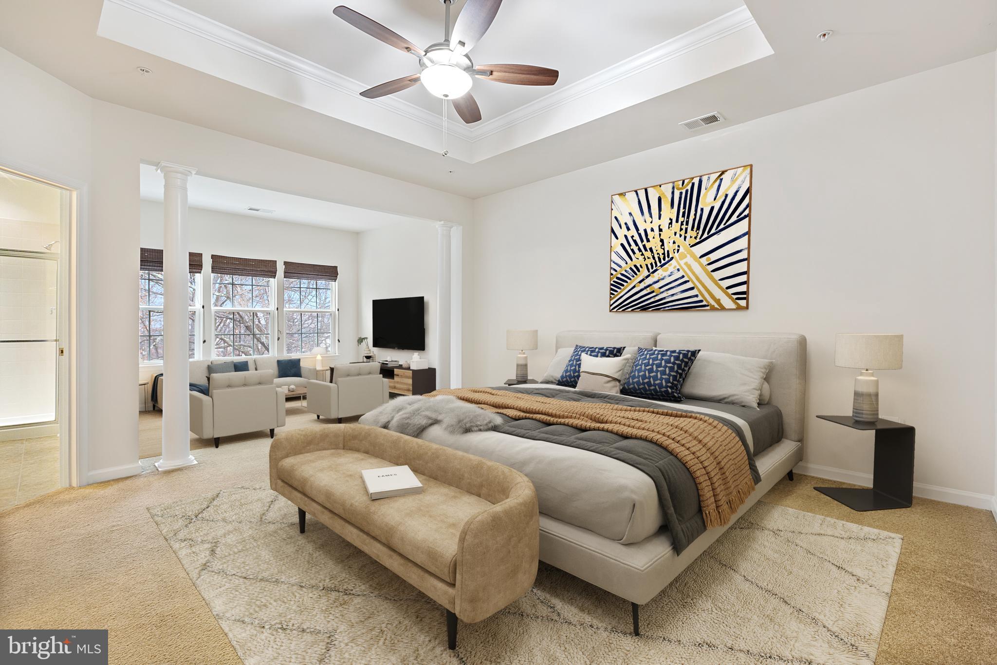 2804 St Marys View Road Accokeek, MD 20607 - Photo 11 of 46 Virtural Staging of Master Bedroom