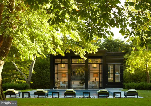 a view of a pathway with a tree in front of it