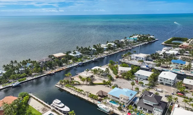 an aerial view of lake residential house with outdoor space