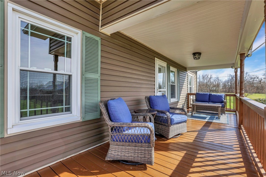 5502 Dutch Ridge Road New Straitsville, OH 43766 - Photo 9 of 49 Wooden terrace featuring outdoor furniture