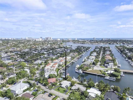 an aerial view of a city