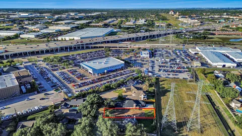 an aerial view of a city
