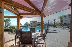 a view of swimming pool and outdoor space