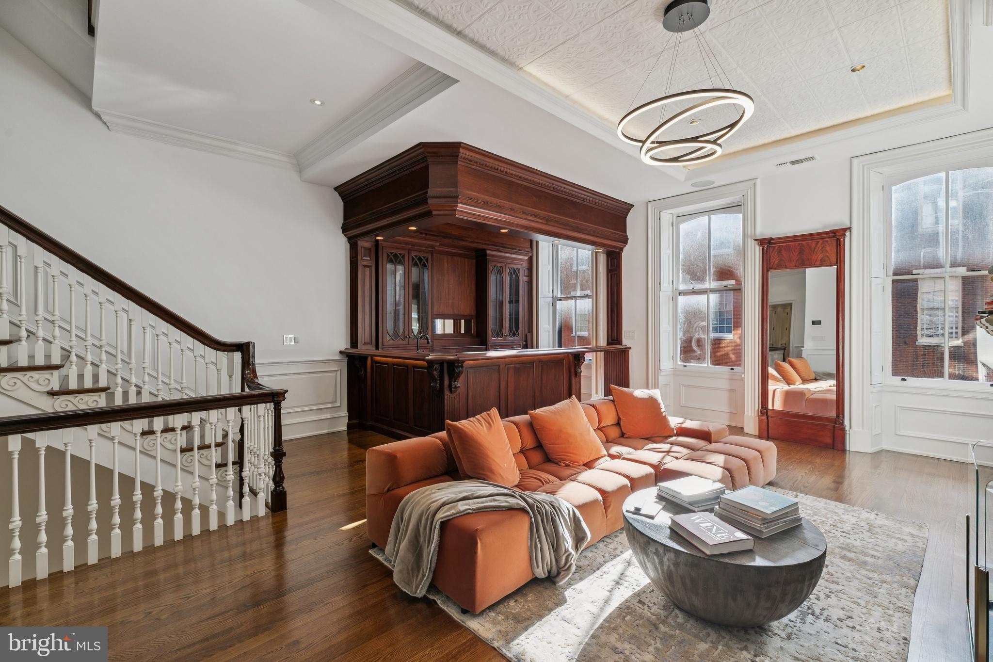 2015 Delancey Place Philadelphia, PA 19103 - Photo 15 of 38 a living room with furniture and a wooden floor