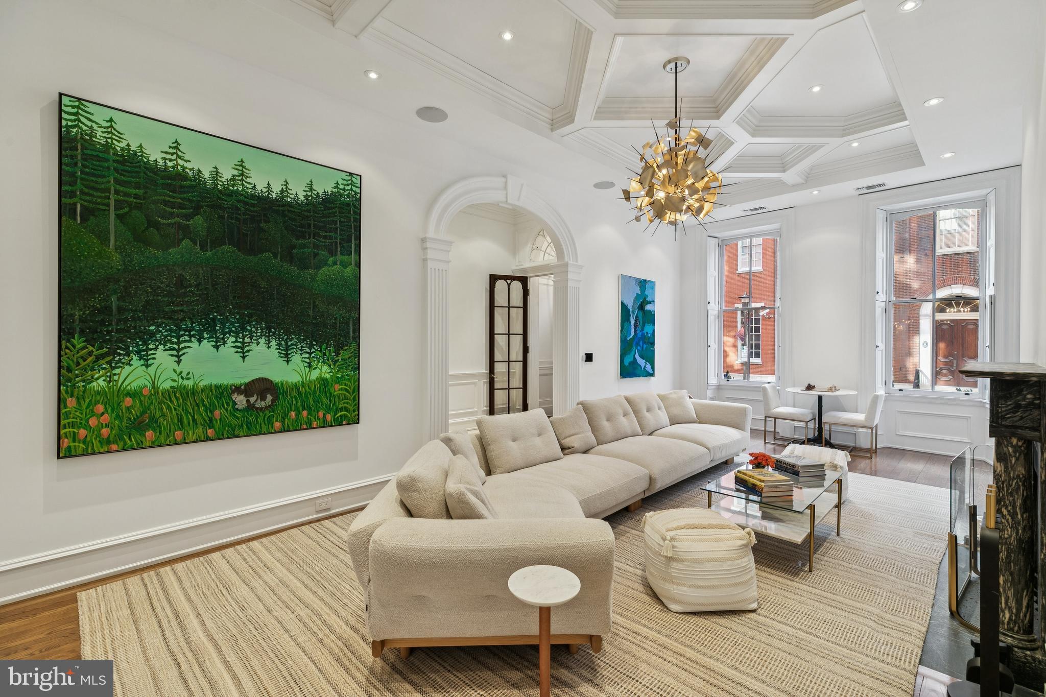 2015 Delancey Place Philadelphia, PA 19103 - Photo 6 of 38 a living room with furniture and a large window